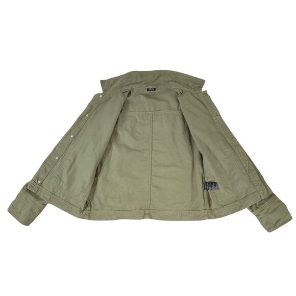 BDG Urban Outfitters Womens Denim Jacket Size Small Olive Green Field Utility - Picture 8 of 10